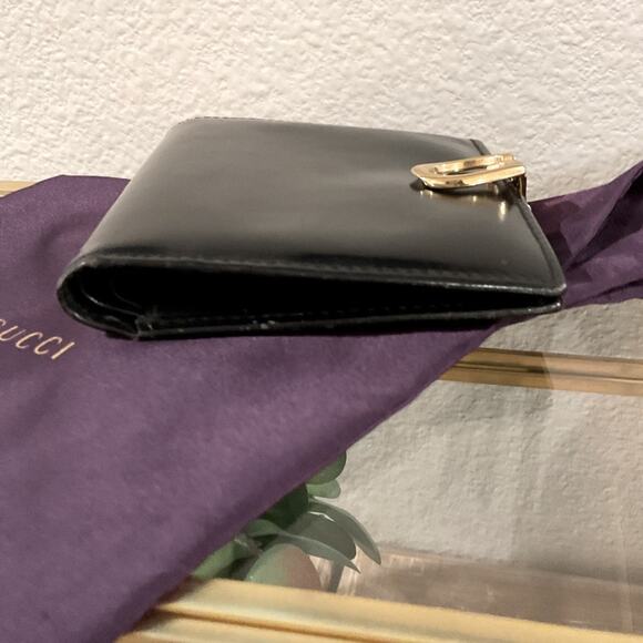 Gucci Black Wallet with Gold Accent - Picture 3 of 12